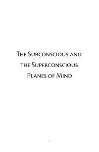 William Walker Atkinson — The Subconscious and the Superconscious Planes of Mnd