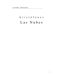 Aristófanes — Las nubes