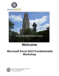 Information Technology — Microsoft Excel 2013 Fundamentals Manual