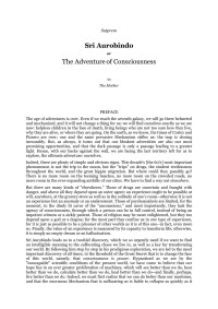 Aurobindo — Adventure in Consciousness by Aurobindo