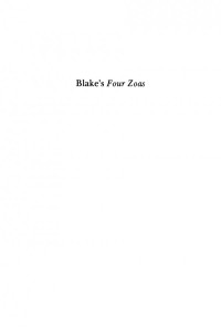 Brian Wilkie, Mary Lynn Johnson. — Blake's Four Zoas: The Design of a Dream.