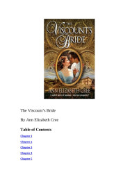 Ann Elizabeth Cree — Viscount's Bride