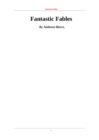 geal — Fantastic Fables, Ambrose Bierce, 1899 Edition