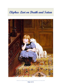 Eliphas Levi, Helena Petrovna Blavatsky — Eliphas Levi on Death and Satan
