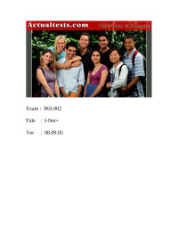ActualTest — ActualTest's I-Net+ Exam