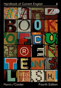 Porter Gale Perrin, Jim Wayne Corder — Handbook of Current English 4