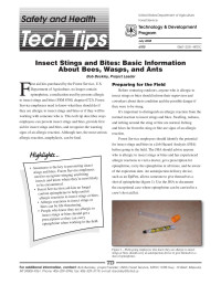 USDA Forest Service — Safety and Health Tech Tips