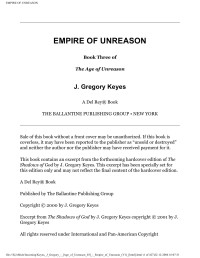 Greg Keyes — The Age of Unreason 3