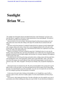 Aldiss, Brian W [Aldiss, Brian W] — Sunlight