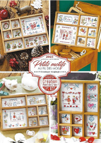 Veronique Enginger — Création Point de Croix - Agenda/Calendrier 2023 - "Petits motifs au fil des mois"