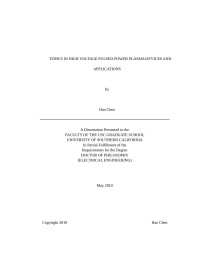Tao Tang — Design, simulation and implementation of modern solidstate high voltage pulse generators