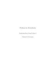 Exploring Data Using Python 3 — Python for Everybody