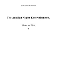 Andrew Lang — The Arabian Nights Entertainments