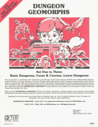 Gary Gygax — Dungeon Geomorph Assortment: Set 1-3 Basic Dungeons, Caves & Caverns, Lower Dungeons