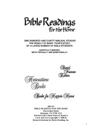Unknown — Bible Readings for the Home Circle