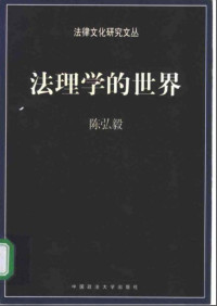 陈弘毅 — 法理学的世界