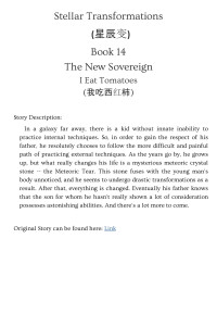 I Eat Tomatoes — Stellar Transformations - Book 14 - The New Sovereign