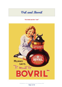 Helena Petrovna Blavatsky — Vril and Bovril