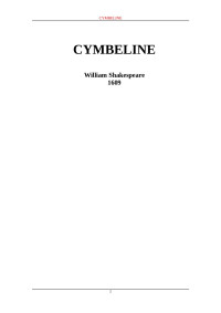 William Shakespeare — Cymbeline