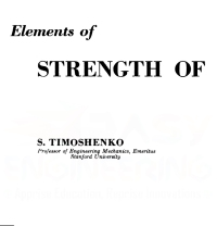 Timoshenko and Young — Elements of Strength of Materials