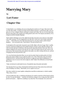 Marrying Mary — Lori Foster