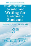 John M. Swales, Christine B. Feak — Commentary for Academic Writing for Graduate Students