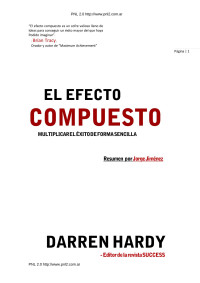 Darren Hardy — El Efecto Compuesto