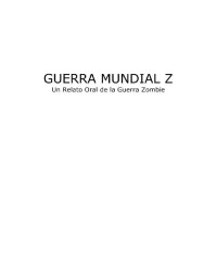 Brooks, Max — Guerra Mundial Z
