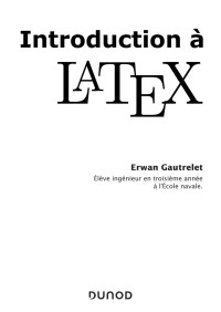 Erwan Gautrelet — Introduction à LaTeX