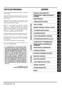 Honda Motor Co., Ltd. — Honda TA200 (Phantom/Shadow) Service Manual