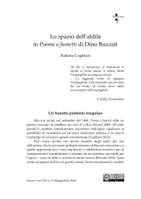 Roberta Coglitore — “Lo spazio dell’aldilà in Poema a fumetti di Dino Buzzati”, Spazi tra le nuvole. Lo spazio nel fumetto