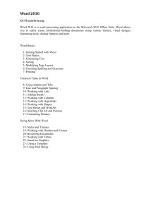 PC2 01 — Gcflearnfree Org Word 2010