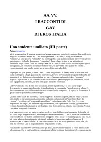 an — Uno studente umiliato (III parte)