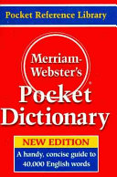 Merriam-Webster, Inc — Merriam-Webster's Pocket Dictionary