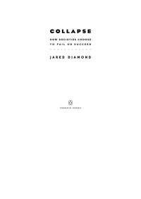 Jared Diamond — Collapse