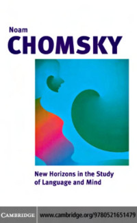 Noam Chomsky — New Horizons in the Study of Language and Mind