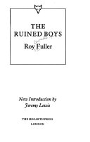 Fuller, Roy Broadbent — The ruined boys