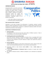 Subra ranjan  — PSIR Paper 2 part A