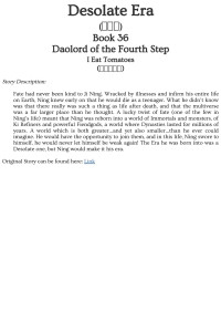 I Eat Tomatoes — Desolate Era - Book 36 - Daolord of the Fourth Step