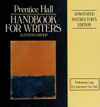 Leggett, Glenn H., 1918-2003 — Prentice Hall handbook for writers