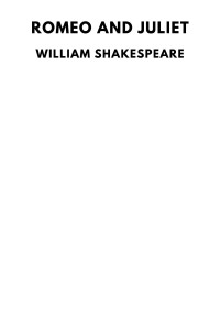 William Shakespeare — Romeo and Juliet