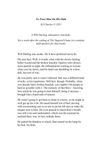 KJ Charles [Charles, KJ] — To Trust Man On His Oath