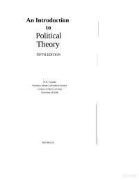 OP Gauba — An introduction to political theory