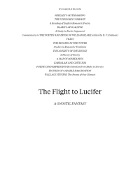 Harold Bloom — The Flight to Lucifer
