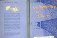 Predrag Cvitanović — Universality in Chaos
