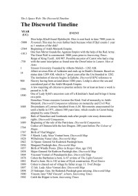 Pratchett, Terry — The Discworld Timeline