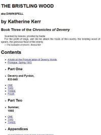 Katharine Kerr — Bristling Wood