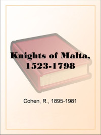 R. Cohen [Cohen, R.] — Knights of Malta, 1523-1798