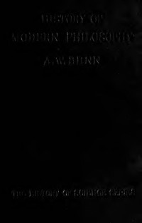 Benn, Alfred William, 1843-1915 — History of modern philosophy