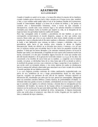 LEONIC — H. P. Lovecraft - Azathoth